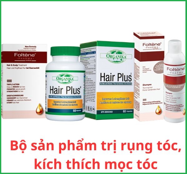 Bộ sản phẩm trị rụng tóc, kích thích mọc tóc - Giải pháp hoàn hảo cho tóc thưa và rụng