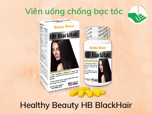 Viên uống chống bạc tóc Healthy Beauty HB BlackHair
