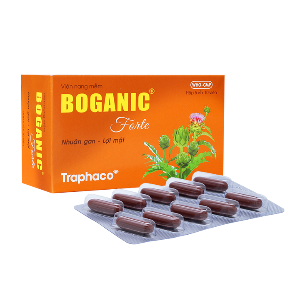 Giải độc gan Boganic Forte - Hộp 50 viên nang mềm
