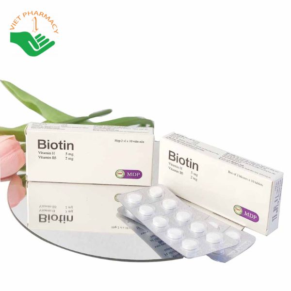 Viên uống Biotin- Bổ sung Vitamin H và Vitamin B5