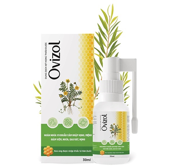 Dung dịch xịt họng thảo dược Ovizol 30ml