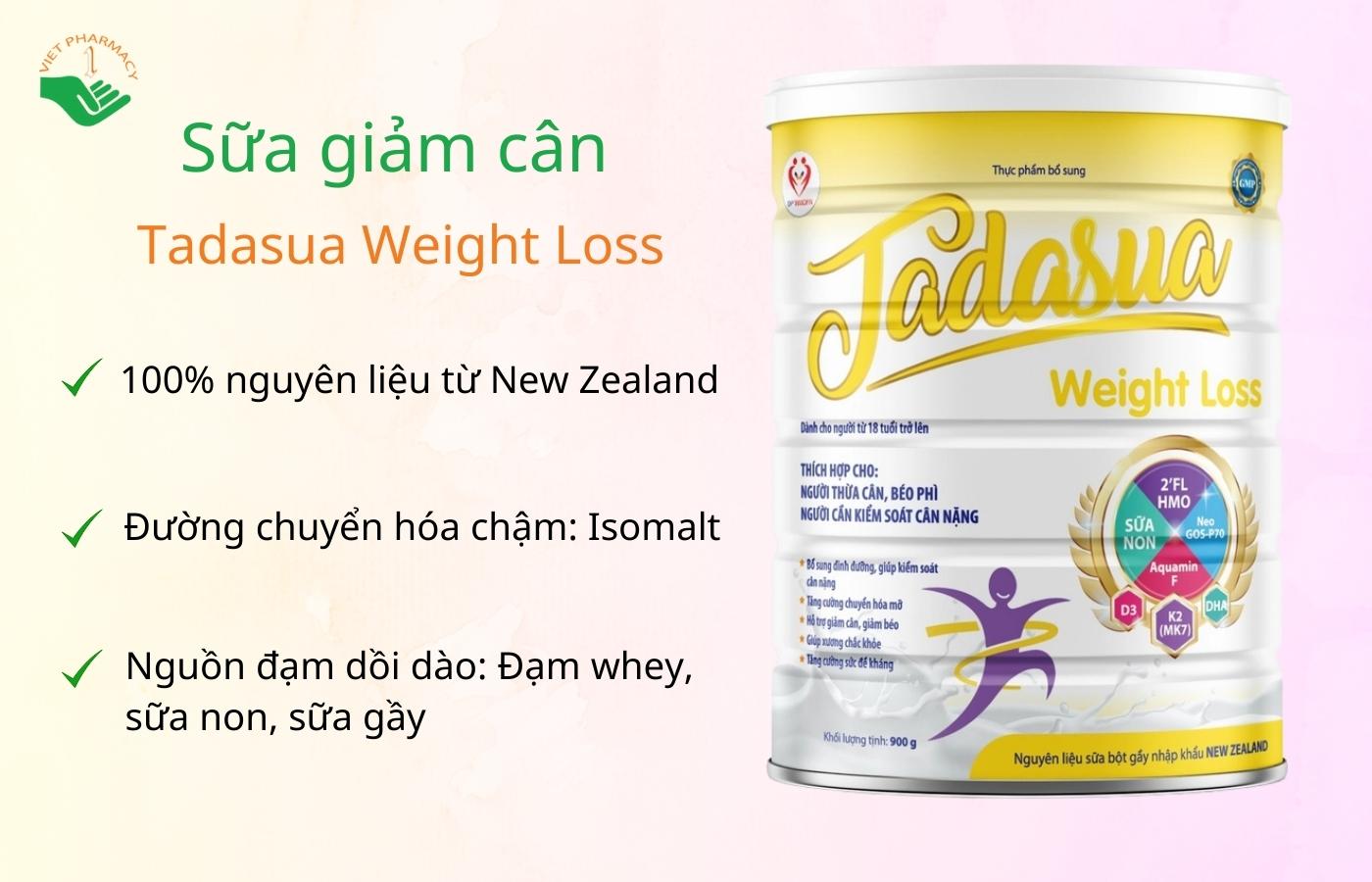 Sữa giảm cân Tadasua Weight Loss