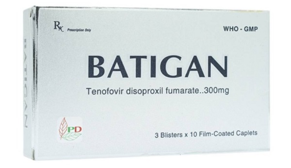 Thuốc điều trị bệnh HIV và viêm gan B Batigan 300mg 