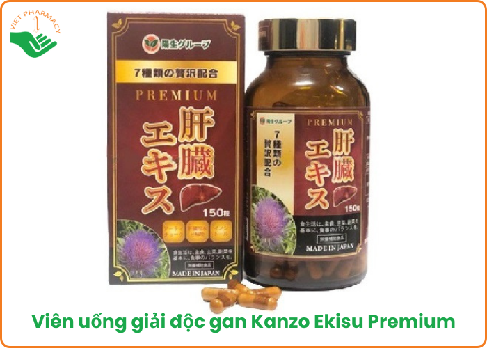 Viên uống giải độc gan Kanzo Ekisu Premium