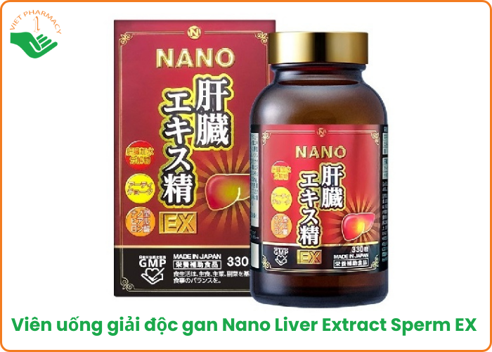 Viên uống giải độc gan Nichiei Bussan Nano Nano Liver Extract Sperm EX