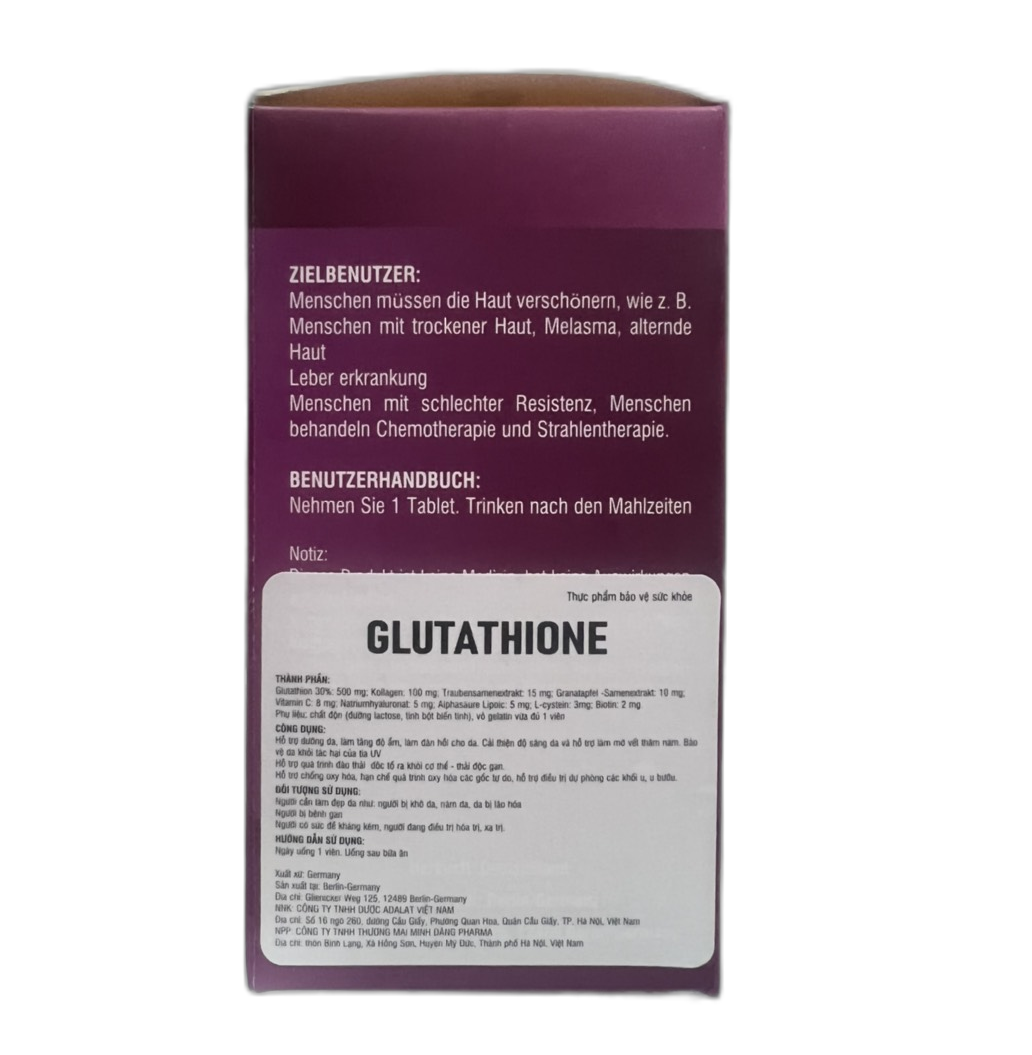 Viên uống đẹp da Glutathione