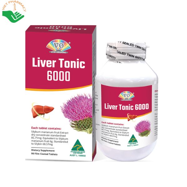 Vita Organic Liver Tonic 6000 hỗ trợ giải độc và tăng cường chức năng gan