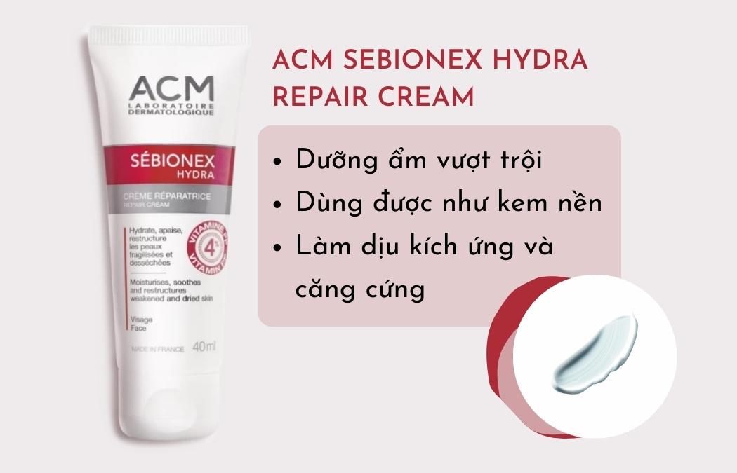 Kem dưỡng ẩm cho da mụn ACM Sebionex Hydra Repair Cream