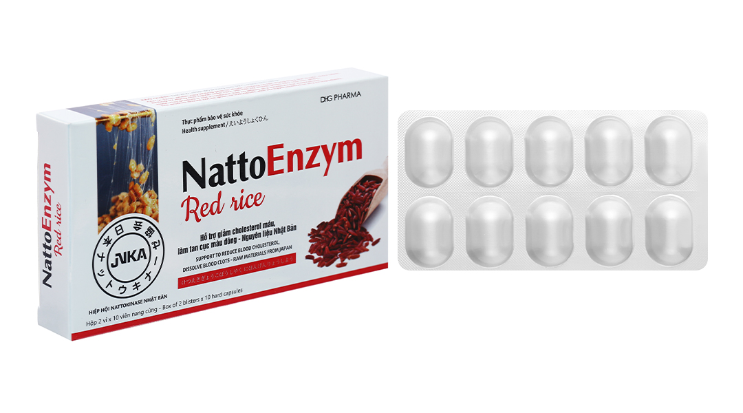 Viên uống Nattoenzym Red Rice.