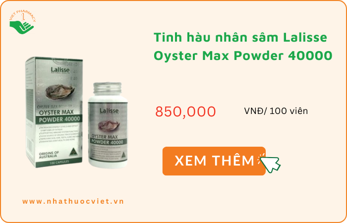 Tinh hàu nhân sâm Lalisse Oyster Max Powder 40000