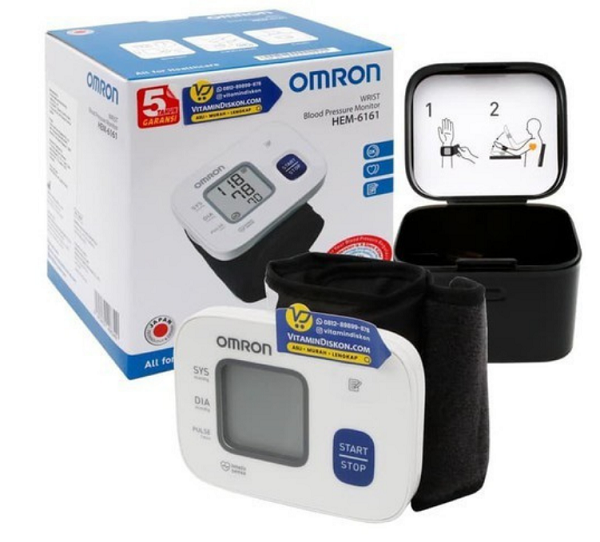 Máy đo huyết áp cổ tay của Nhật Omron HEM - 6161