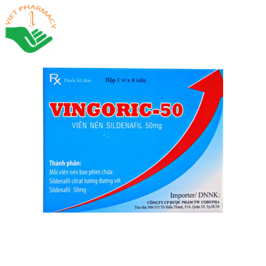 Thuốc điều trị rối loạn cương dương Vingoric 50