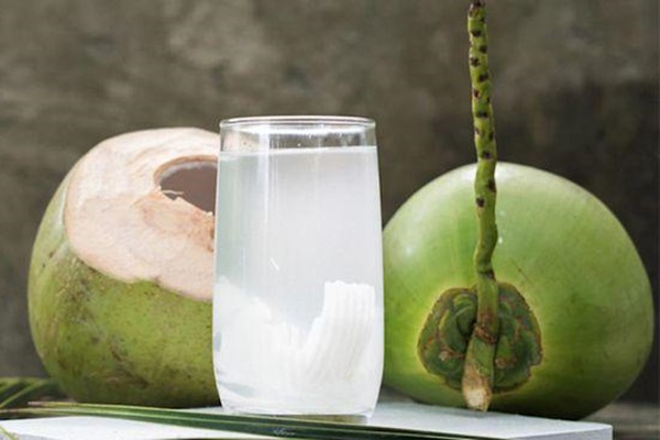 Nước dừa hỗ trợ giảm sốt hiệu quả.