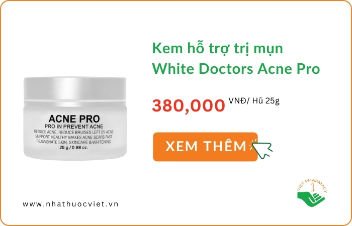 Kem hỗ trợ trị mụn White Doctors Acne Pro