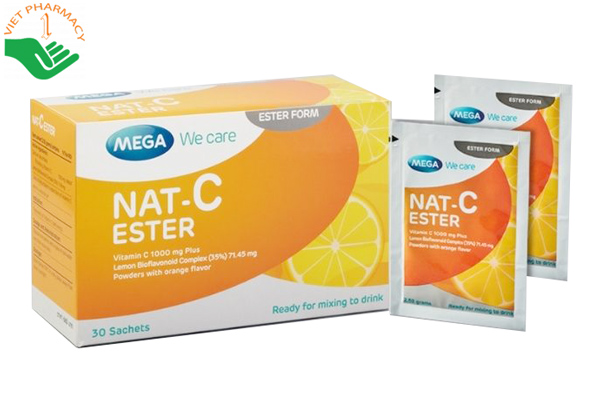 Nat-C Ester 1000mg giúp bổ sung Vitamin C, tăng sức đề kháng.