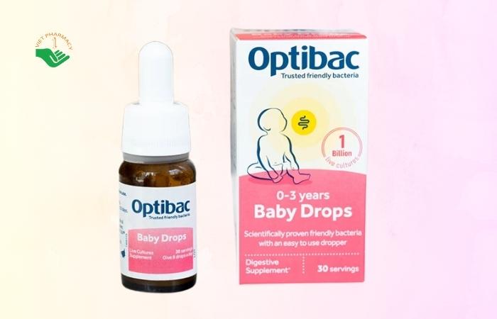 Men vi sinh Optibac Baby Drops (Optibac hồng)