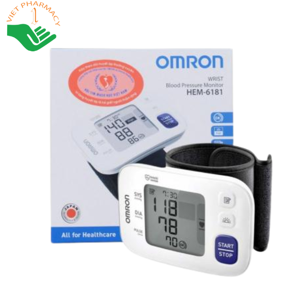 Máy đo huyết áp cổ tay Omron hem-6181