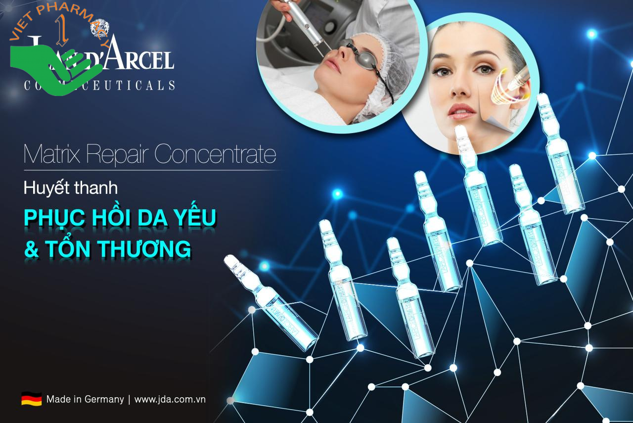 Huyết thanh phục hồi da yếu hoặc bị tổn thương Jean Darcel Matrix Repair Concentrate