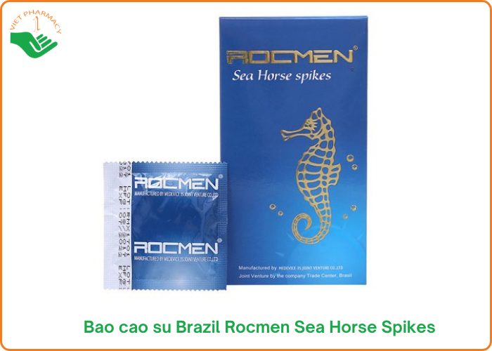 Bao cao su Brazil Rocmen Sea Horse Spikes