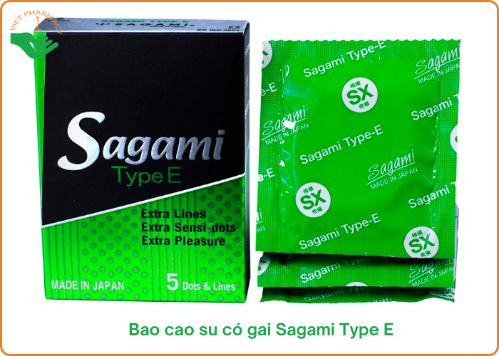 Bao cao su có gai Sagami Type E 