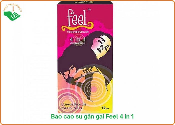 Bao cao su gân gai Feel 4 in 1