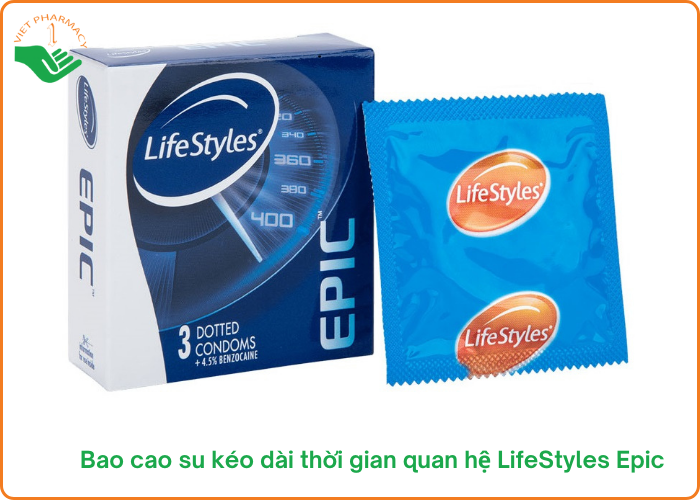 Bao cao su kéo dài thời gian quan hệ LifeStyles Epic