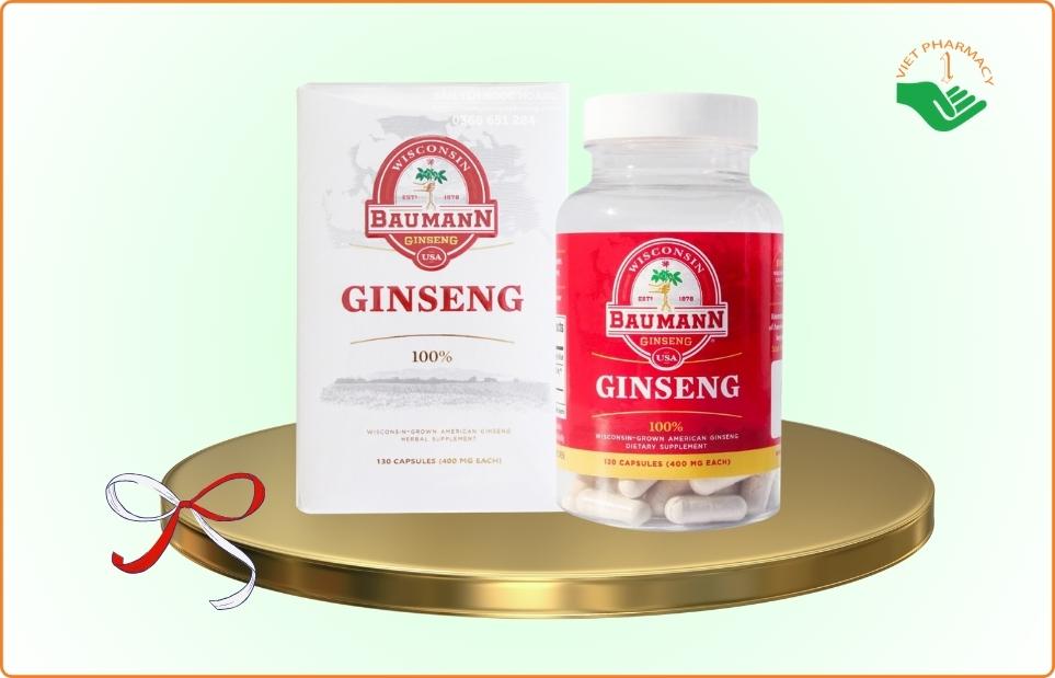 Nhân sâm Wisconsin Baumann Ginseng USA