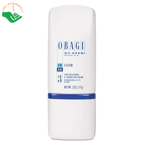 Kem Dưỡng Sáng Da & Mờ Nám Obagi Nu Derm Clear Số 3 57g