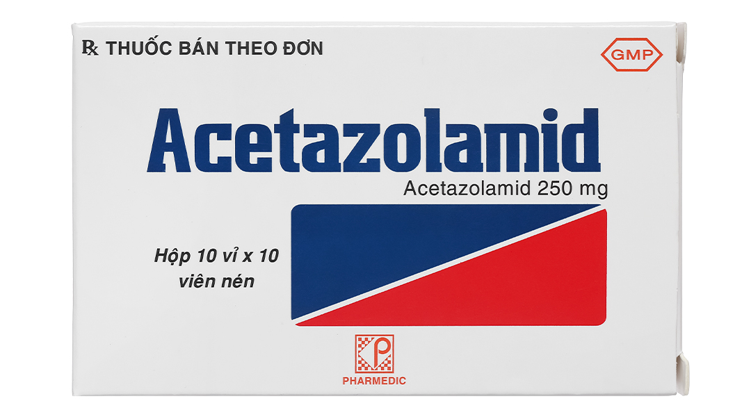 Thuốc Acetazolamid 250mg Pharmedic