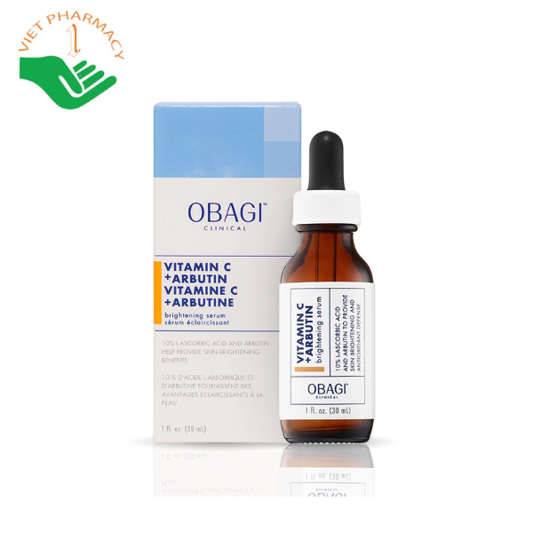 Tinh chất dưỡng trắng da OBAGI CLINICAL Vitamin C+ Arbutin Brightening Serum