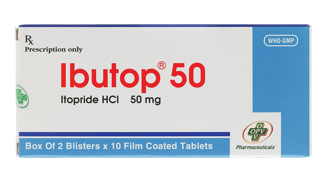 Thuốc trị triệu chứng trong viêm dạ dày Ibutop 50