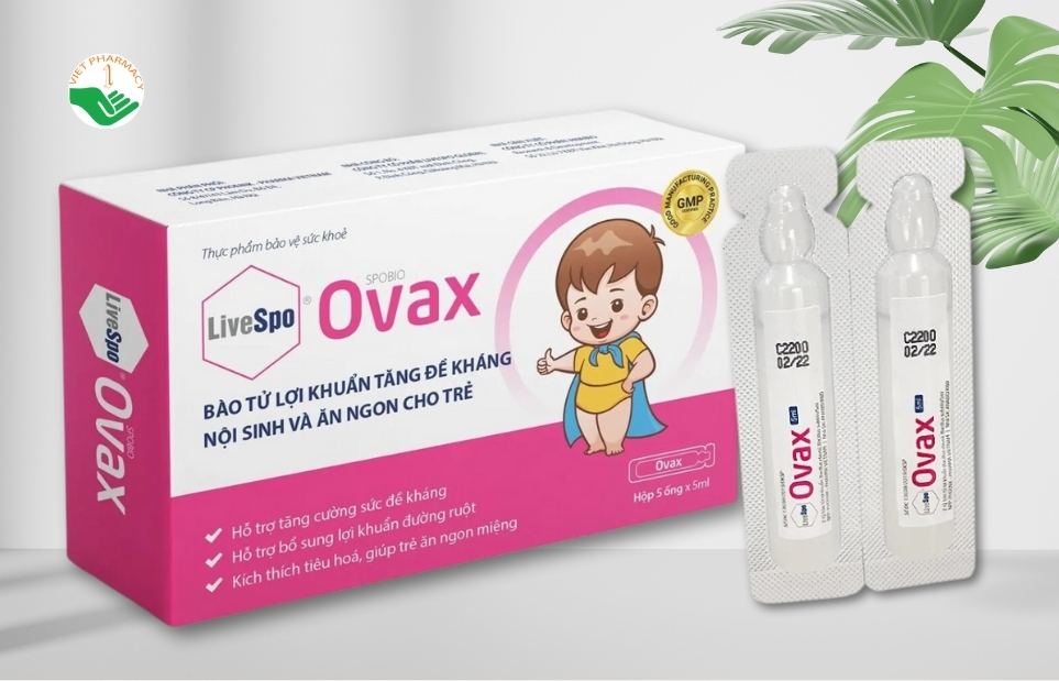 Bào tử lợi khuẩn cho trẻ LiveSpo Ovax