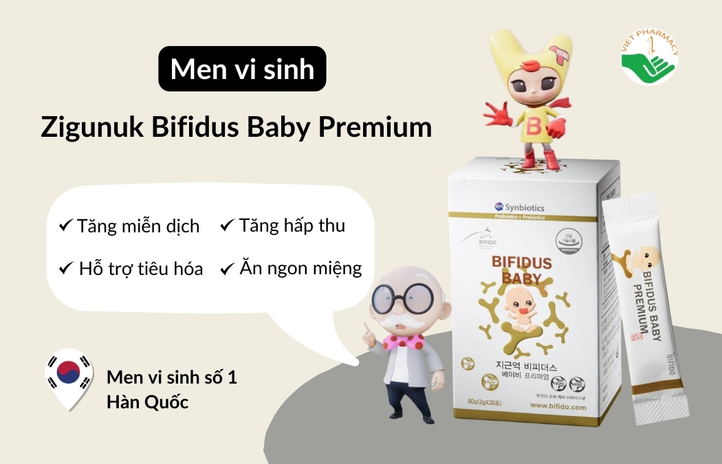 Men vi sinh cho bé của Hàn Quốc - Zigunuk Bifidus Baby Premium