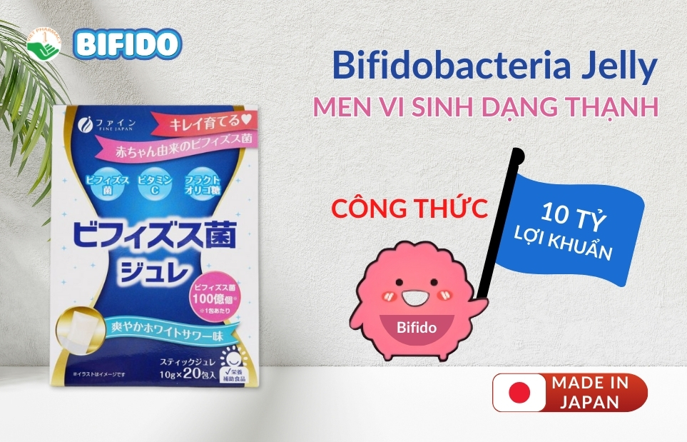 Thạch men vi sinh Nhật Bản Bifidobacteria Jelly