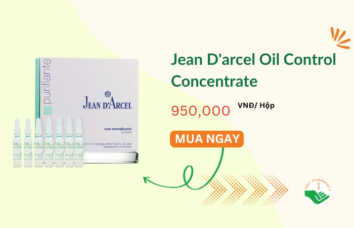 Huyết thanh trị mụn ẩn Jean D'arcel Oil Control Concentrate