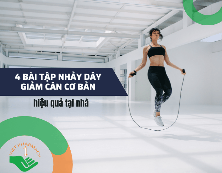 4 bài tập nhảy dây giảm cân cơ bản hiệu quả tại nhà