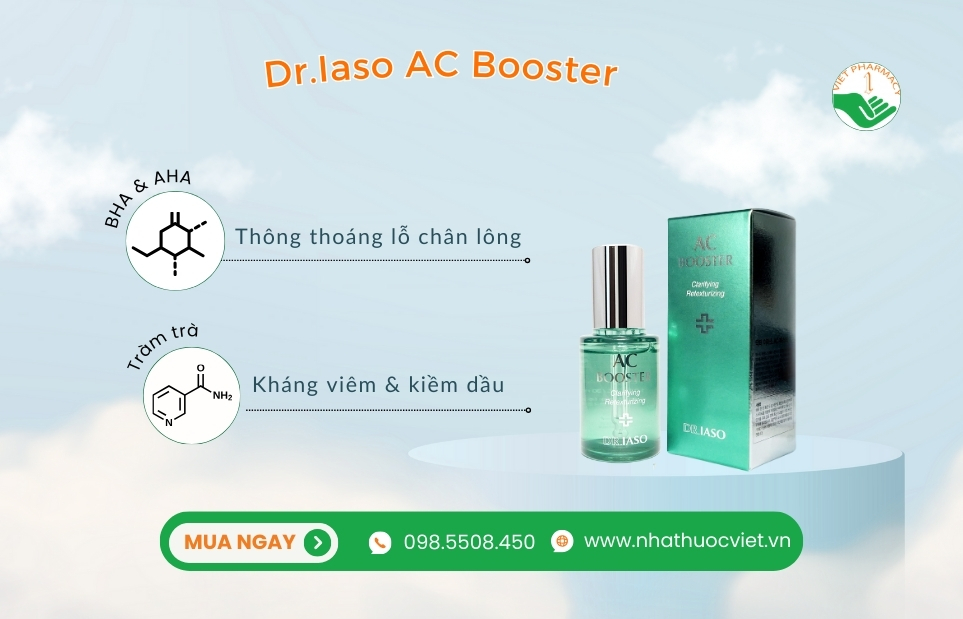 Serum trị mụn ẩn cho da dầu Dr.Iaso AC Booster