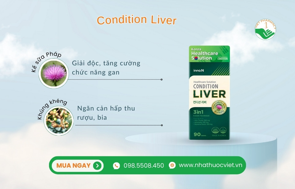 Viên uống giải độc gan Hàn Quốc Condition Liver