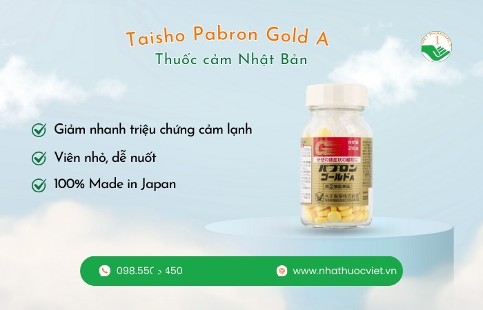 Những điểm nổi bật của thuốc cảm Nhật Taisho Pabron Gold A