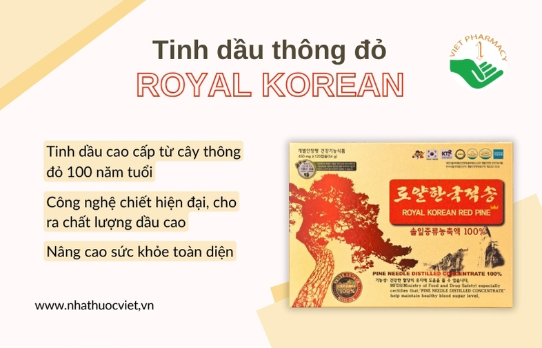 Một số điểm nổi bật của tinh dầu thông đỏ Royal