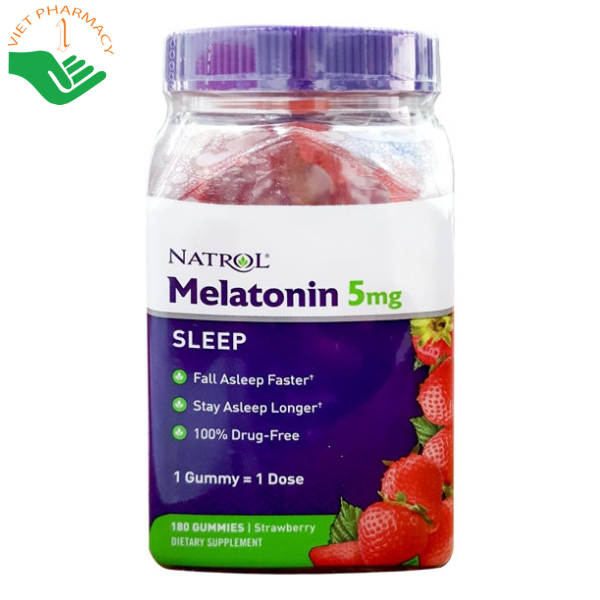 Kẹo ngủ Melatonin Natrol Gummies