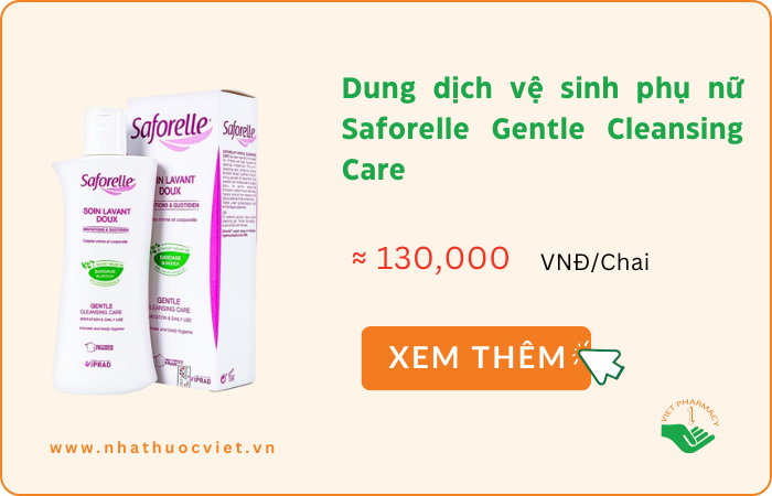 Dung dịch vệ sinh phụ nữ Saforelle Gentle Cleansing Care