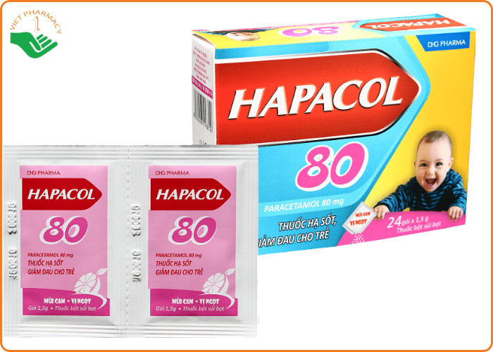  Hapacol có thành phần là paracetamol