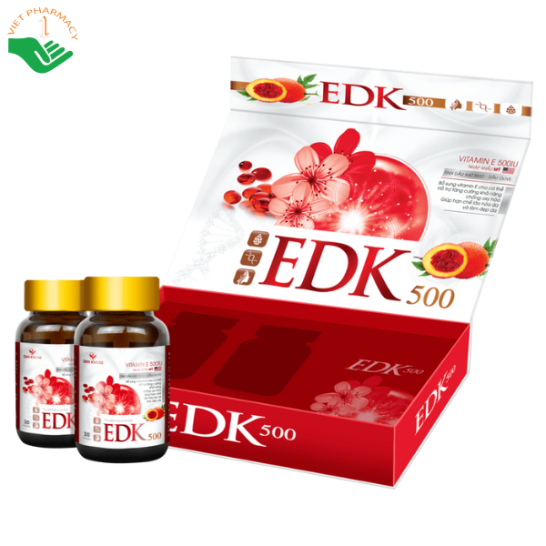 Viên uống bổ sung Vitamin E EDK500 