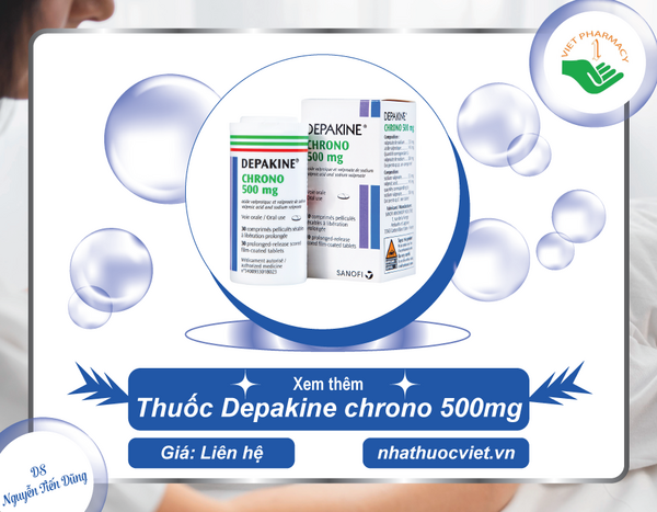 Xem thêm thuốc trị động kinh Depakine chrono 500mg