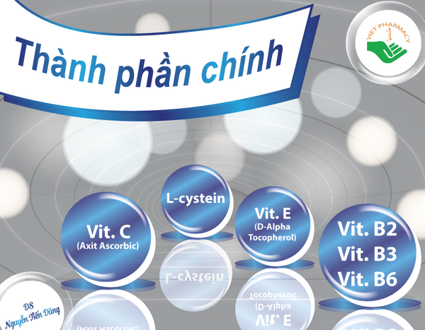  Các thành phần chính có trong viên uống trắng da Transino White C Clear