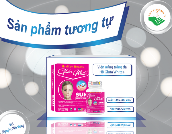  Tham khảo viên uống trắng da Healthy Beauty Gluta White +