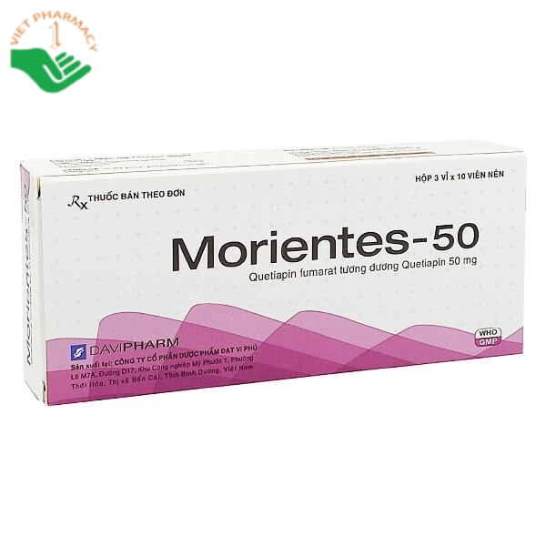 Thuốc Morientes 50mg điều trị rối loạn tâm thần