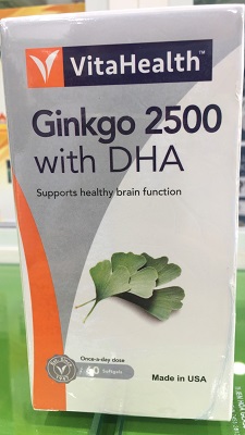 VitaHealth Ginkgo 2500 with DHA