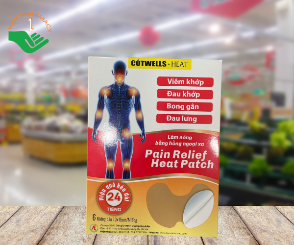 miếng dán nhiệt giảm đau Pain Relief Heat  Patch